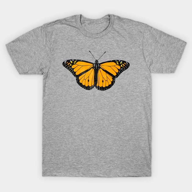 Male Monarch Butterfly T-Shirt by emilywayland